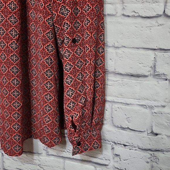 Liz Claiborne NWT Career Women's 3X Button Roll‎ Up Sleeve Blouse Professional - Picture 3 of 9